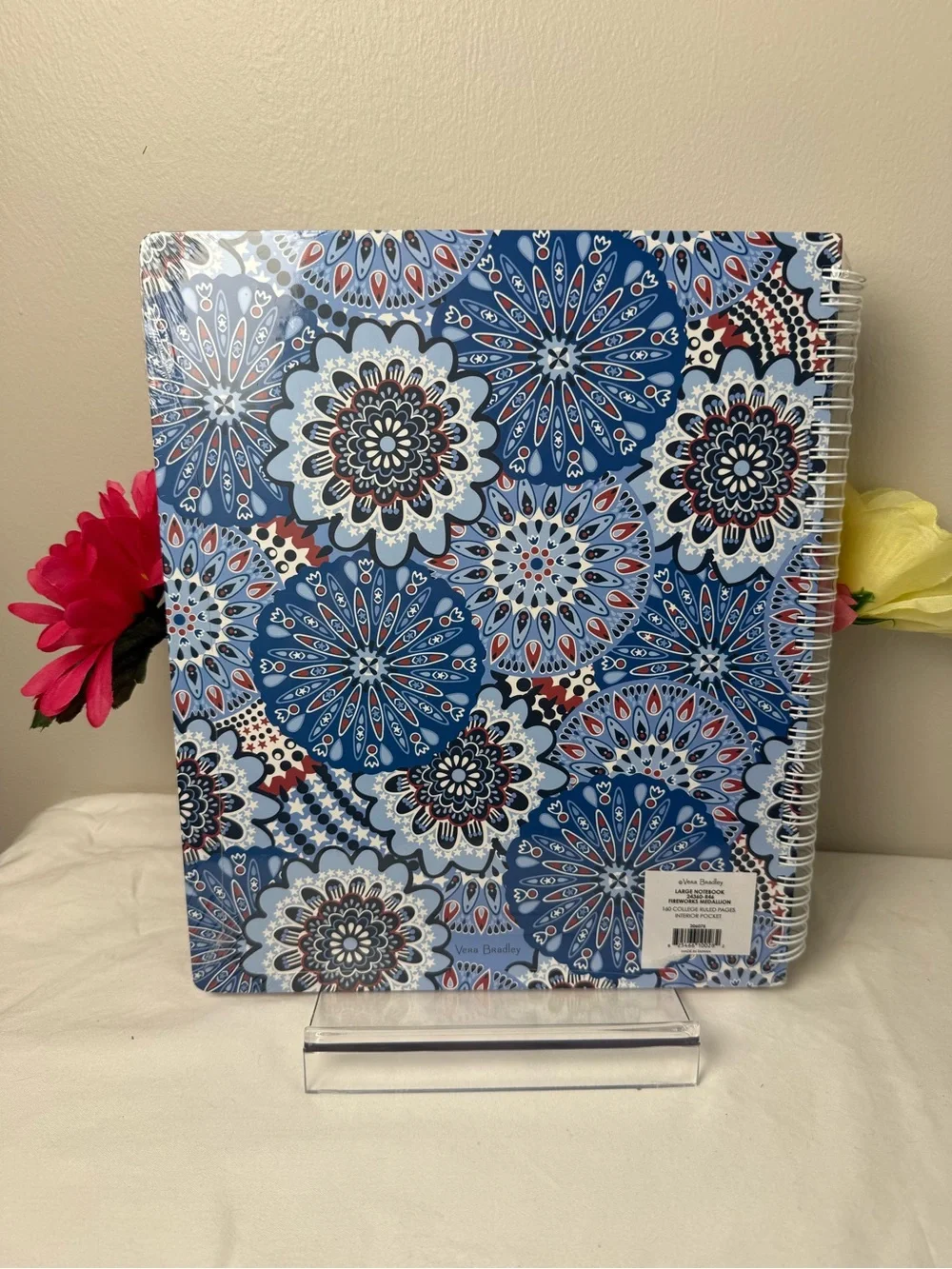 NWT Vera Bradley Fireworks Medallion Large Notebook New